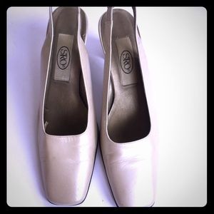 ~*SPO tan leather sling backs shoe